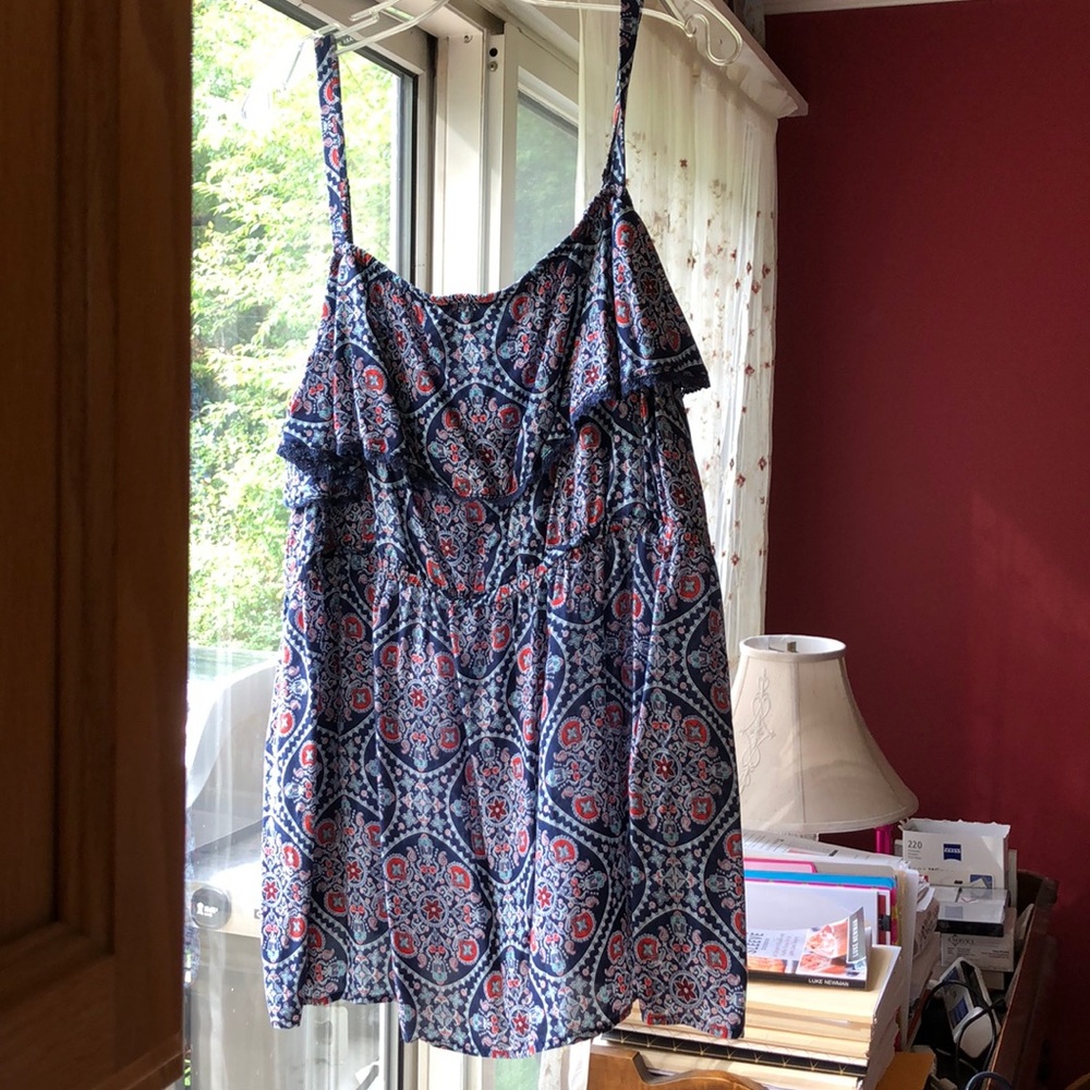 Torrid Blue and Red tank Top